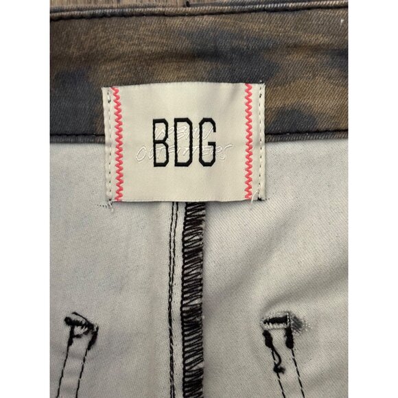 URBAN OUTFITTERS BDG ANIMAL PRINT HIGH RISE SKINNY STRETCH JEANS SZ 28 SIDE ZIP - Picture 11 of 11